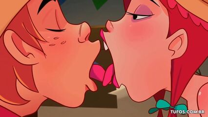 Мультфильм Деревенские жители — Будка поцелуев [Rus]